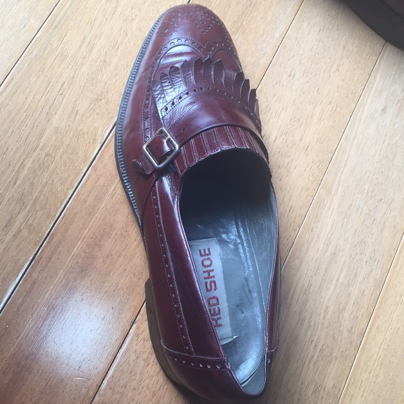 Men’s formal shoes Burgundy color Size: 9 - Picture 3 of 7